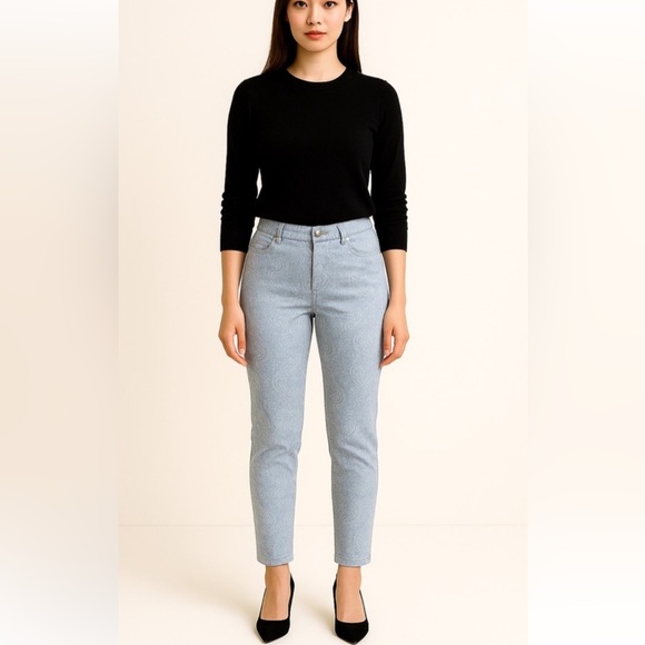 MICHAEL Michael Kors Women's Sky Blue Skinny Jeans - Picture 3 of 3